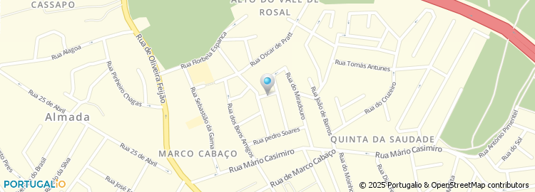Mapa de Travessa Professor Egas Moniz