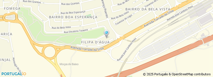 Mapa de Travessa Quinta da Filipa de Água