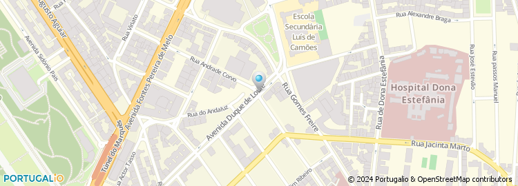 Mapa de Almeida & Pestana - Agência de Viagens, Lda