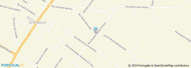 Mapa de Rua Joaquim Nunes Ferreira