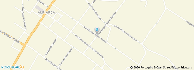 Mapa de Rua Manuel Nunes Ferreira