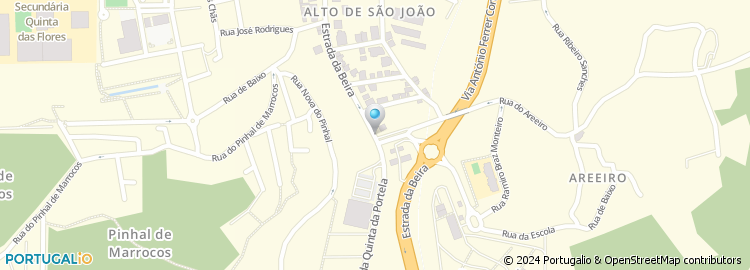 Mapa de Alto S. João Pneus - Comércio de Pneus, Unip., Lda