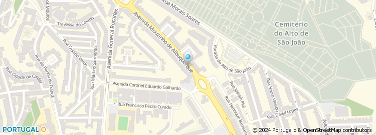 Mapa de Álvaro & Sacchetti - Empreendimentos Imobiliários de Aveiro Lda