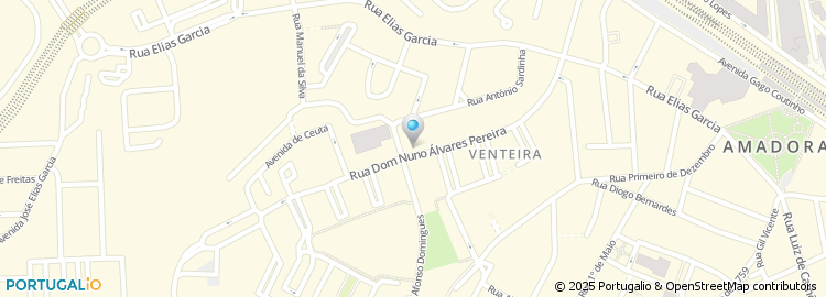 Mapa de Avenida Dom Nuno Álvares Pereira