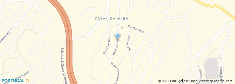 Mapa de Rua 5 de Outubro