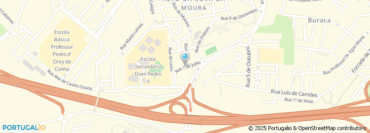 Mapa de Rua 7 de Julho