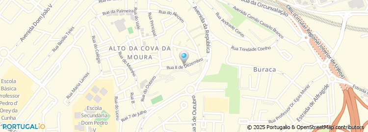 Mapa de Rua 8 de Dezembro