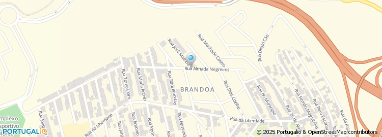 Mapa de Rua Almada Negreiros