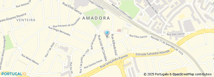 Mapa de Rua António Correia