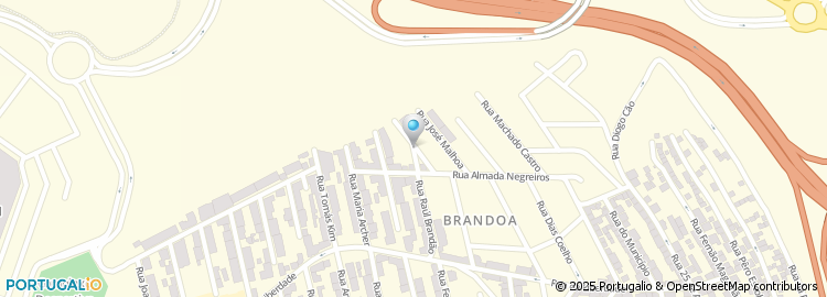 Mapa de Rua António Pedro
