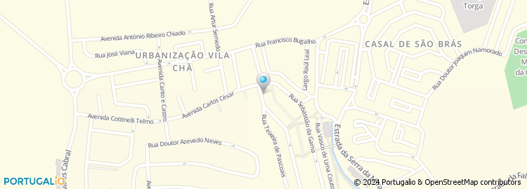 Mapa de Rua Branquinho da Fonseca