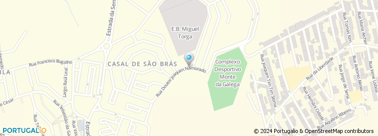 Mapa de Rua do Moinho da Galega