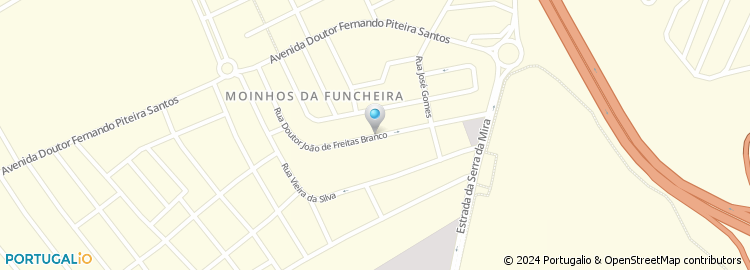 Mapa de Rua Doutor João de Freitas Branco
