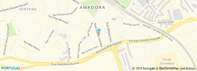 Mapa de Rua Luís de Camões