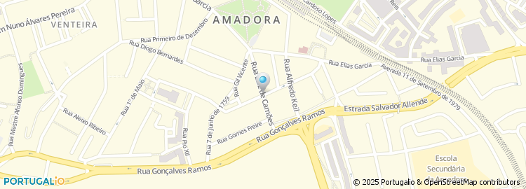 Mapa de Rua Luís de Camões