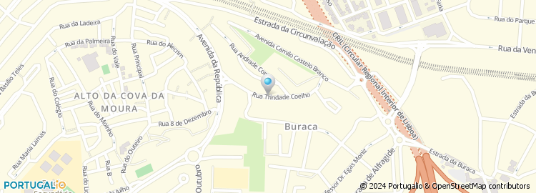 Mapa de Rua Óscar Lopes