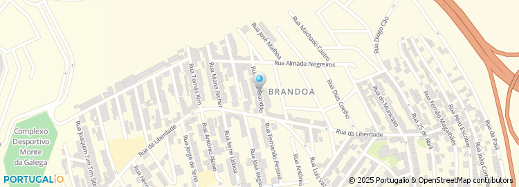 Mapa de Rua Raúl Brandão