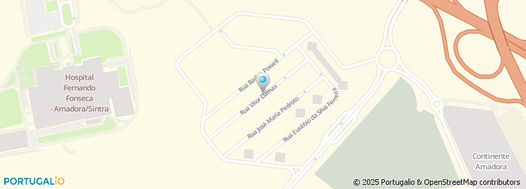 Mapa de Rua Vítor Damas