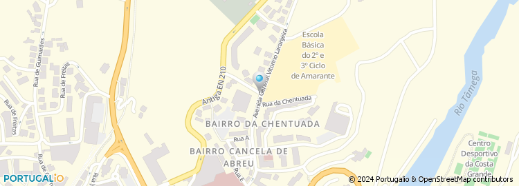 Mapa de Rua Capitão Barros Basto