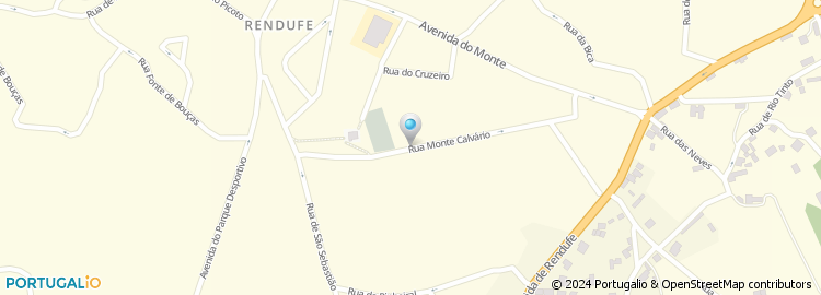 Mapa de Rua Monte Calvário