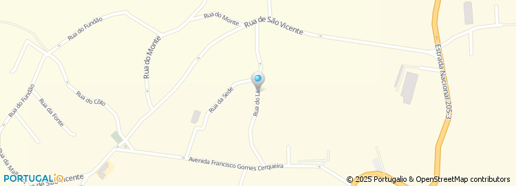 Mapa de Rua do Lameiro