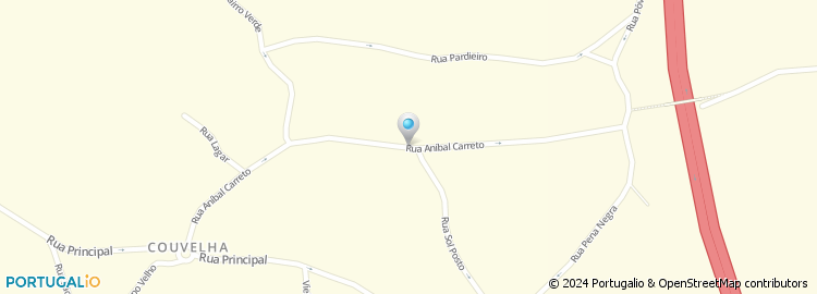 Mapa de Rua Aníbal Carreto