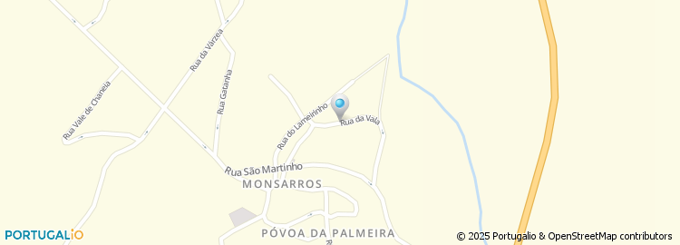 Mapa de Rua da Vala