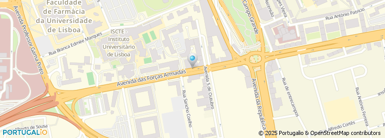 Mapa de Antonio Abrantes Luis Borges - Arquitectos Associados, Lda