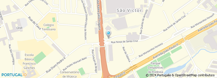 Mapa de APAV - Gabinete de Apoio à Vítima, Braga