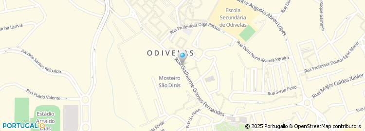 Mapa de Arcadas de Odivelas Modas e Novidades, Lda