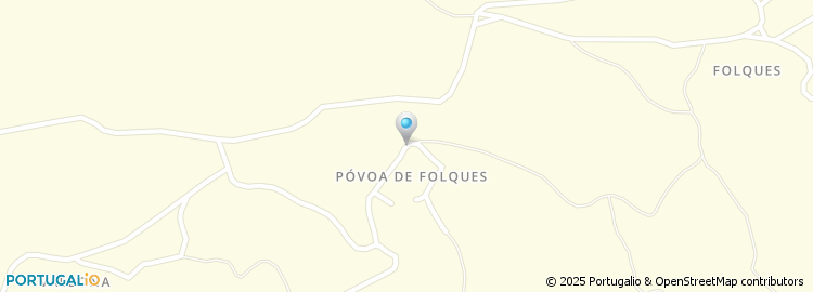 Mapa de Póvoa de Folques