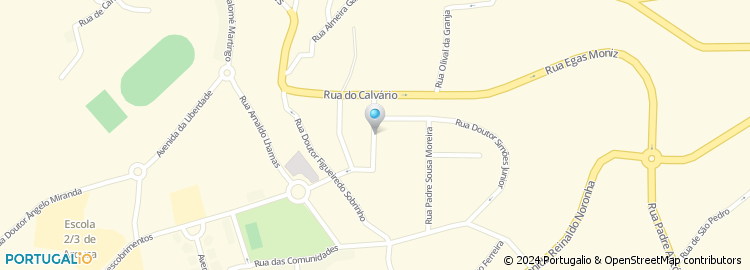 Mapa de Rua Doutor António Casimiro Leão Pimentel