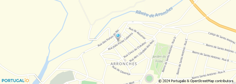 Mapa de Rua João Ponte Cabreira
