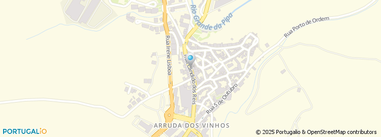 Mapa de Associação Bombeiros Voluntarios de Arruda dos Vinhos