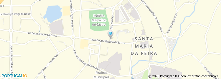 Mapa de Associação Comercial de Santa Maria da Feira