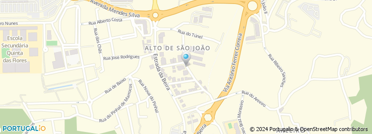 Mapa de Associação de Basquetebol de Coimbra
