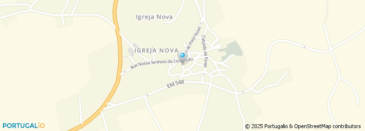 Mapa de Associação de Caçadores da Igreja Nova e Cheleiros