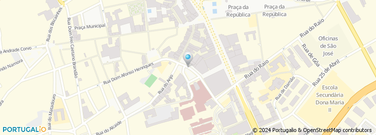 Mapa de Associação de Estudantes da Escola de Enfermagem Calouste Gulbenkian de Braga