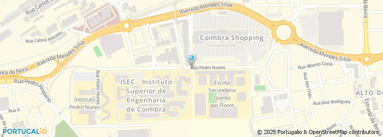 Mapa de Associação de Estudantes do Instituto Superior de Engenharia de Coimbra