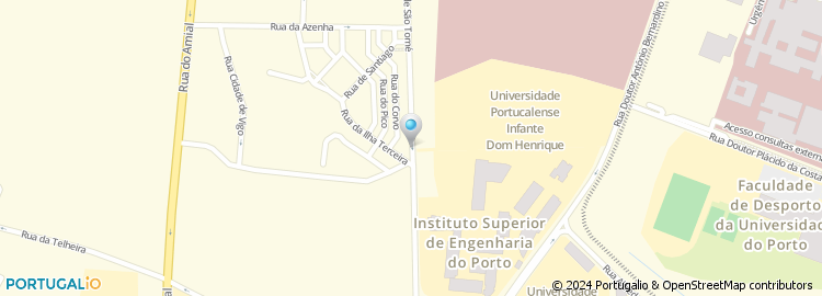 Mapa de Associação de Estudantes Universidade Portucalense Infante D.Henrique
