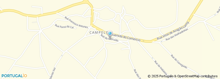 Mapa de Associação de Socorros de Campelos