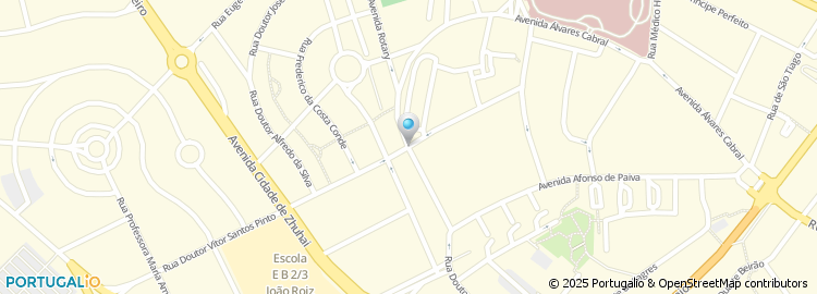 Mapa de Associação Distrital de Judo de Castelo Branco