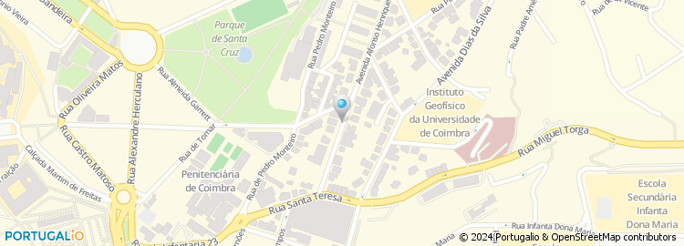 Mapa de Associação dos Professores Profissionais de Educação Física do Distrito de Coimbra