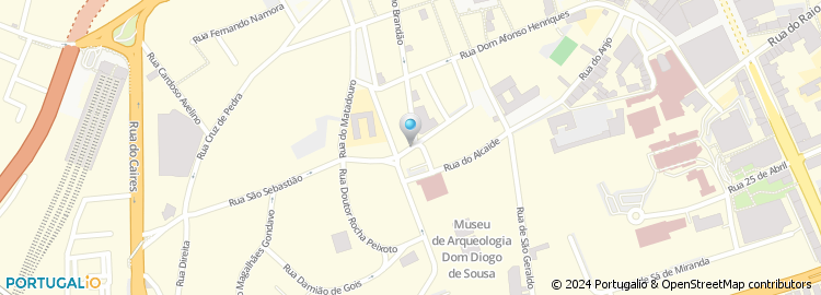 Mapa de Associação Humanitaria Beneficiente Bombeiros Voluntarios de Braga