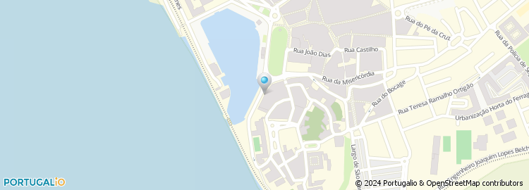 Mapa de Associação Humanitária de Bombeiros de Faro