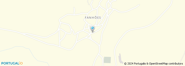 Mapa de Associação Humanitaria dos Bombeiros Voluntarios de Fanhoes