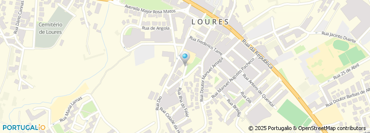 Mapa de Associação Humanitaria dos Bombeiros Voluntarios de Loures