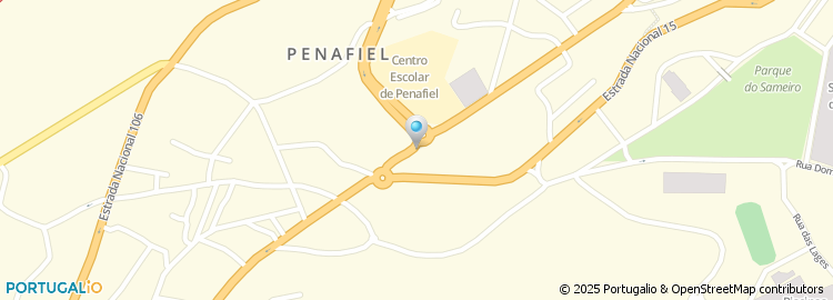 Mapa de Associação Humanitaria dos Bombeiros Voluntarios de Penafiel