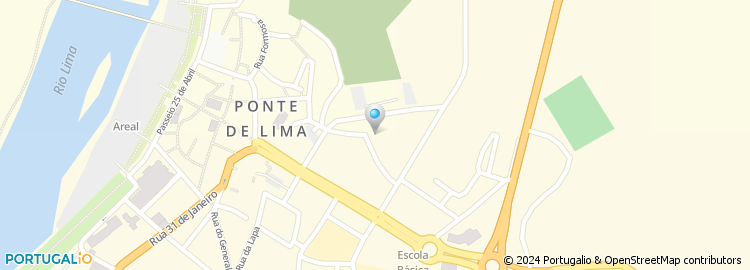 Mapa de Associação Humanitaria dos Bombeiros Voluntarios de Ponte Lima