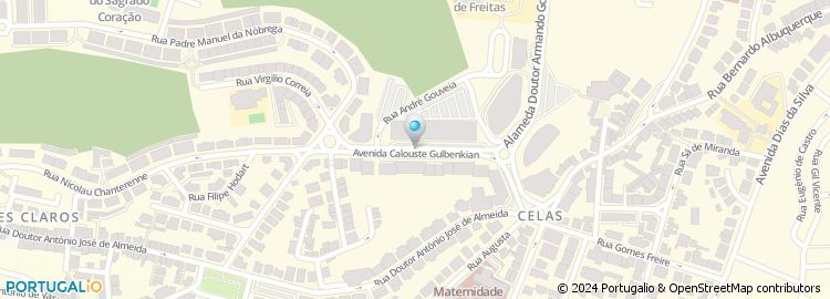 Mapa de Associação Natação de Coimbra